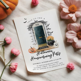 Roligt Halloween HouseParty Grönt Front Door Meddelande