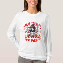 Roligt Halloween Hund Pumpkin Design for Pets! T Shirt