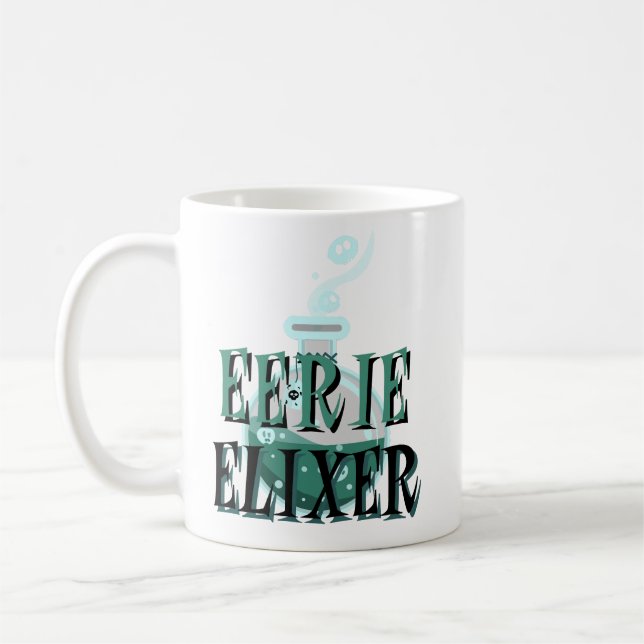 roligt halloween kaffe mugg eerie elixer mugg (Vänster)