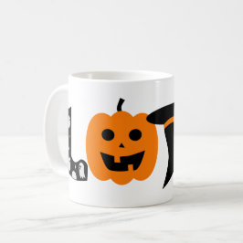 roligt halloween kärlek kaffemugg