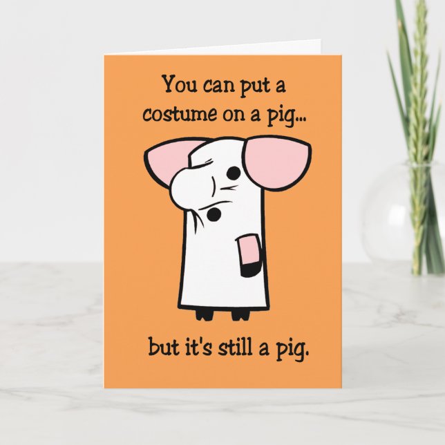 Roligt Halloween kort (Framsida)