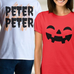 Roligt Halloween-kostym för par T Shirt