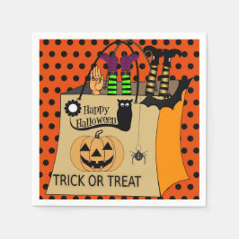 Roligt Halloween Papprare Party Napkin Pappersservett
