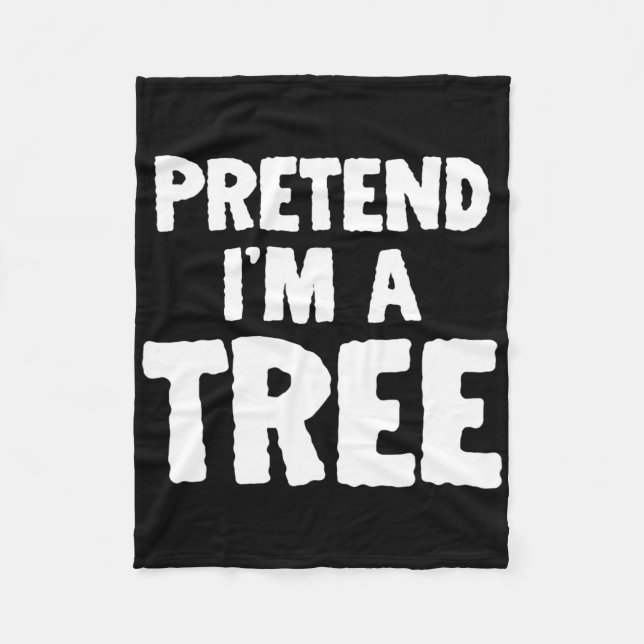 Roligt Halloween påstår att jag är en Träd Fleecefilt (Framsidan)