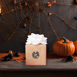 Roligt Halloween Runt Klistermärke
