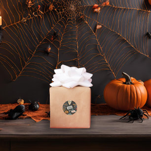 Roligt Halloween Runt Klistermärke
