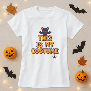Roligt Halloween Shirt, det här är min dräkt Påstå T Shirt
