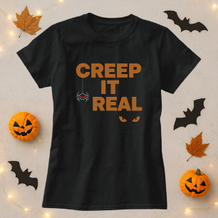 Roligt Halloween Shirt; Kryptera den riktiga spind T Shirt