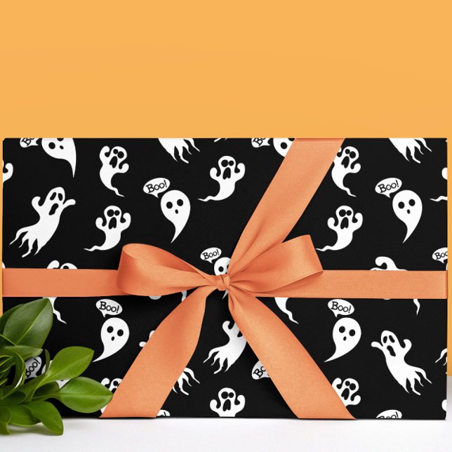 Roligt Halloween Spöken Helgdag Presentpapper (Skapare uppladdad)