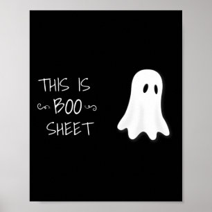 Roligt Halloween-spöket Det här är Boo Lakan Poster