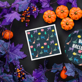 Roligt Halloween-tecken, Halloween fest Pappersservett