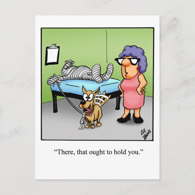 Roligt Hälsa-bra Humor Postkort Vykort (Framsida)