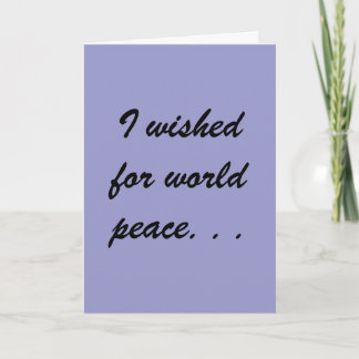 roligt hälsningskort kort