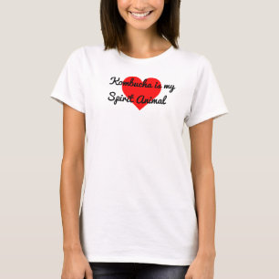 Roligt hälsodryck I hjärta Kombucha T-shirt
