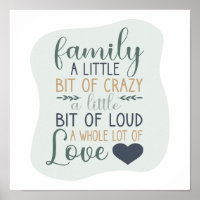 Roligt Hand Lettered Färg Editable Family Quote