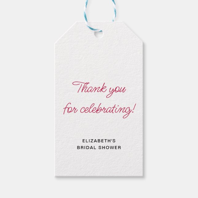 Roligt Hand plockade Cocktail Mönster Möhippa Presentetikett (Framsidan)