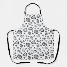 Roligt Handdragen pancake All-Over Mönster Apron