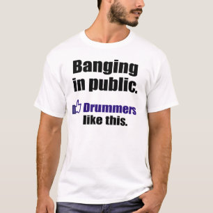 Roligt handelsresandecitationstecken: Banka i Tee Shirt
