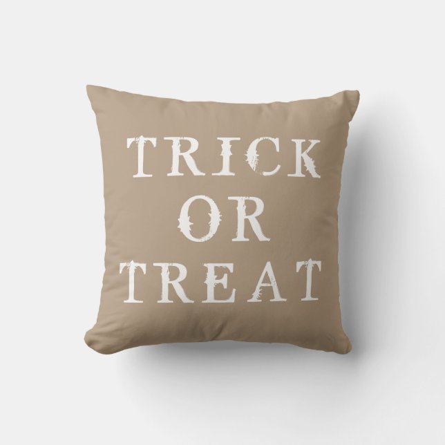 Roligt Happy halloween Bus eller godis Kudde (Framsida)