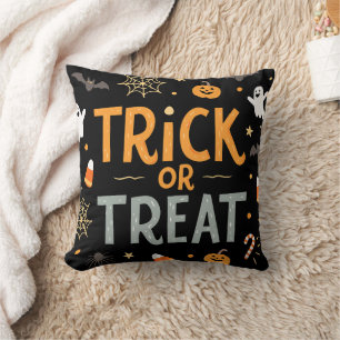 Roligt Happy halloween Oktober 31a Bus eller godis Kudde