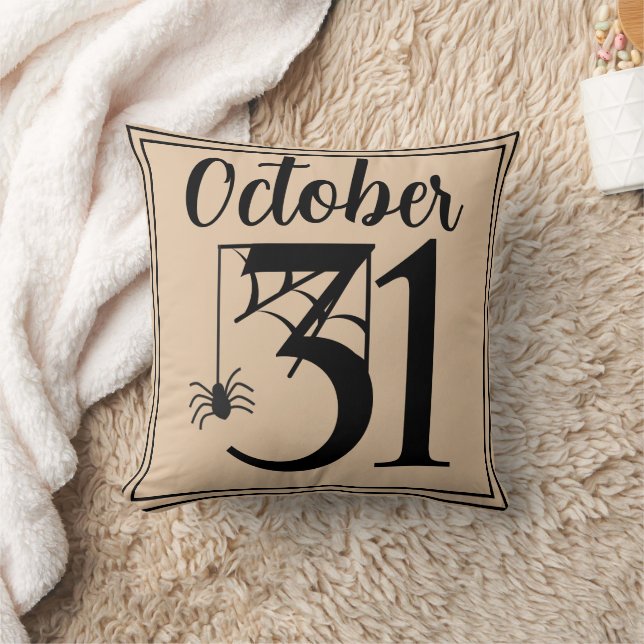 Roligt Happy halloween Oktober 31a Kudde (Filt)