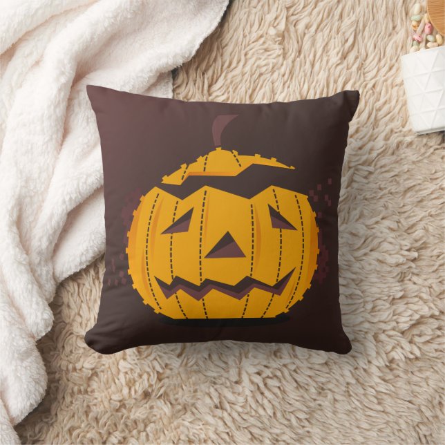 Roligt Happy halloween Pumpkin-Kråka Kudde (Filt)