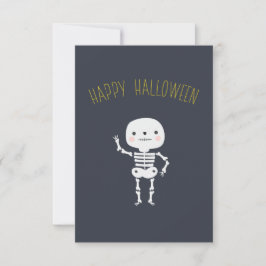 Roligt "Happy halloween" Skeleton Anpassningsbar