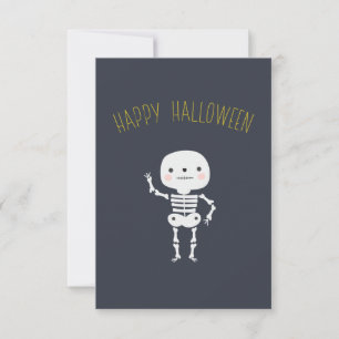 Roligt "Happy halloween" Skeleton Anpassningsbar