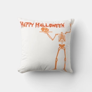 Roligt Happy halloween Skeleton Kudde