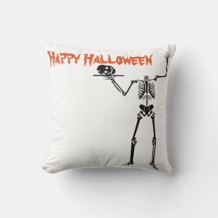 Roligt Happy halloween Skeleton Kudde