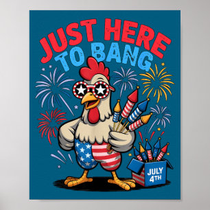 Roligt här att banka kyckling fcawf fågel personal poster