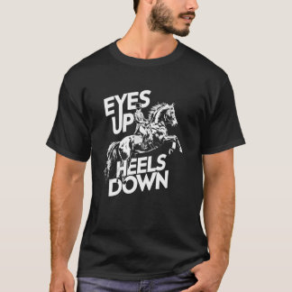 Roligt Häst Tjej Ögon Upp Citat T Shirt