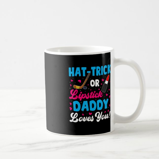Roligt Hat-Trick eller Lipstick Pappa Kärlek Du Ne Kaffemugg (Höger)