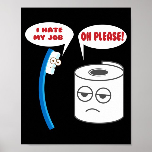 Roligt Hatjobb - Present Till Barn Skratt Förestäl Poster (Framsidan)