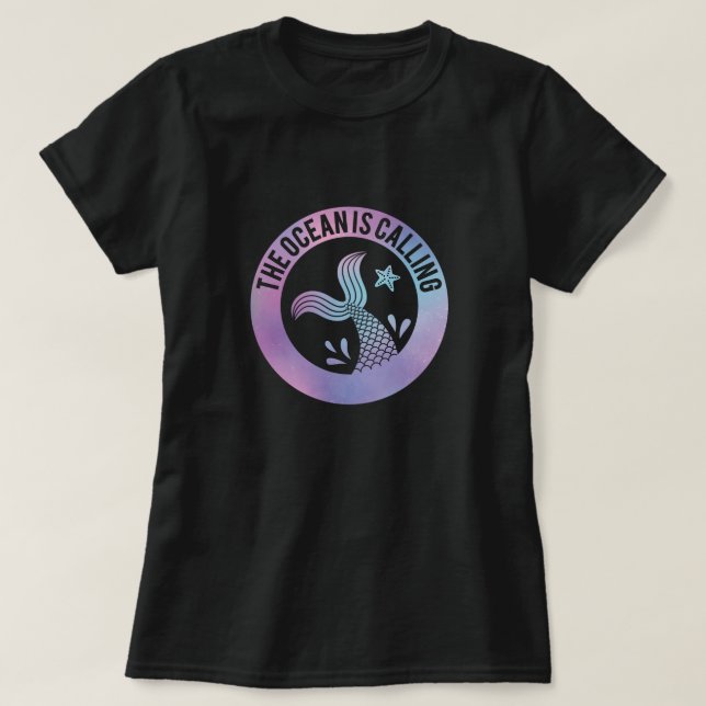 Roligt Havet Ropar Sjömansgalaxen T Shirt (Design framsida)