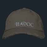 Roligt Havoc Rustic Guld Grått Rustic Vintage Broderad Keps<br><div class="desc">Personlig roligt ’Havoc’ guld broderade nickel grått,  distriktstrådar Distress Chino Twill baseball rustic cap. En coola-födelsedagspresent eller åtföljande idé.</div>