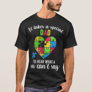 Roligt Heart Puzzle Shirts, Pappa Autism Awareness T Shirt