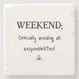 Roligt Helg utan ansvar Stenunderlägg