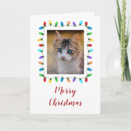 Roligt Helgdag Pet Photo Ram jul Kort