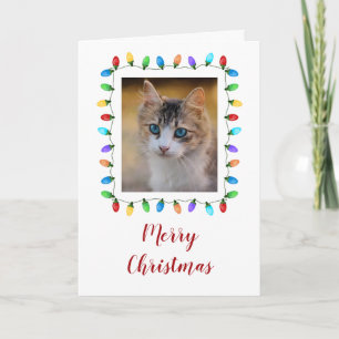 Roligt Helgdag Pet Photo Ram jul Kort