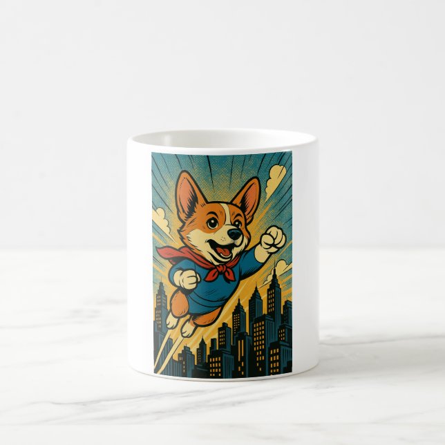 Roligt Hero Hund Coffee Mugg (Center)