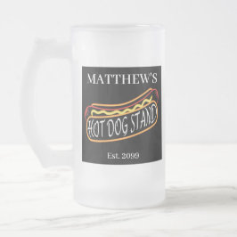 Roligt Hett Hund Stativ Drinkware Soda Tumblers Gl Frostat Ölglas