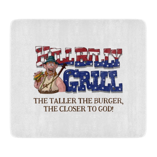 Roligt HillBilly Grill Danmark Cshing Board! (Framsidan)