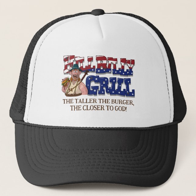 Roligt HillBilly Grill Danmark Hat! Keps (Framsida)