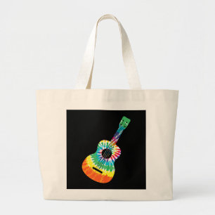 Roligt Hippie Rainbow Tie Dye Acoustic Guitar Prem Jumbo Tygkasse
