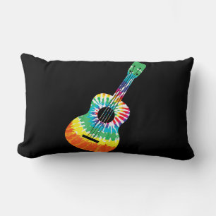 Roligt Hippie Rainbow Tie Dye Acoustic Guitar Prem Lumbarkudde