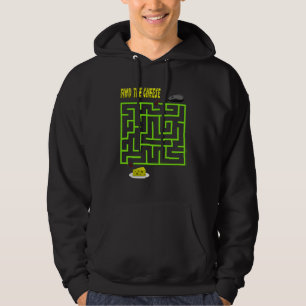 Roligt Hitta ostmusslan Maze Puzzle Shirts Sweatshirt Med Luva