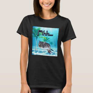 Roligt hjärnråtta gen z Humor katt Meme fihh katt T Shirt