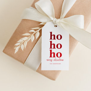 Roligt Ho Ho Ho God jul Märkre Anpassat namn Presentetikett