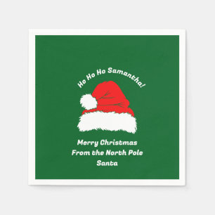 Roligt Ho ho ho Tomtehatt God Jul Pappersservett